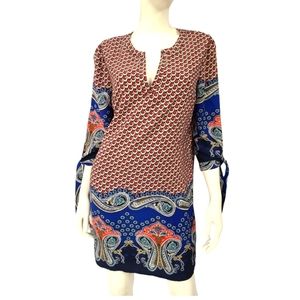 Elegant Multicolor Patterned Dress